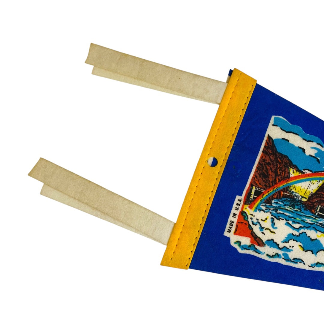 Vintage 12 Inch Hoover Dam Pennant Arizona Nevada Souvenir USA Made
