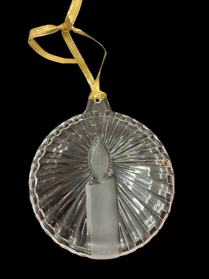 Mikasa Crystal Ornament Christmas Shining Candle 3.25" QQ180/525