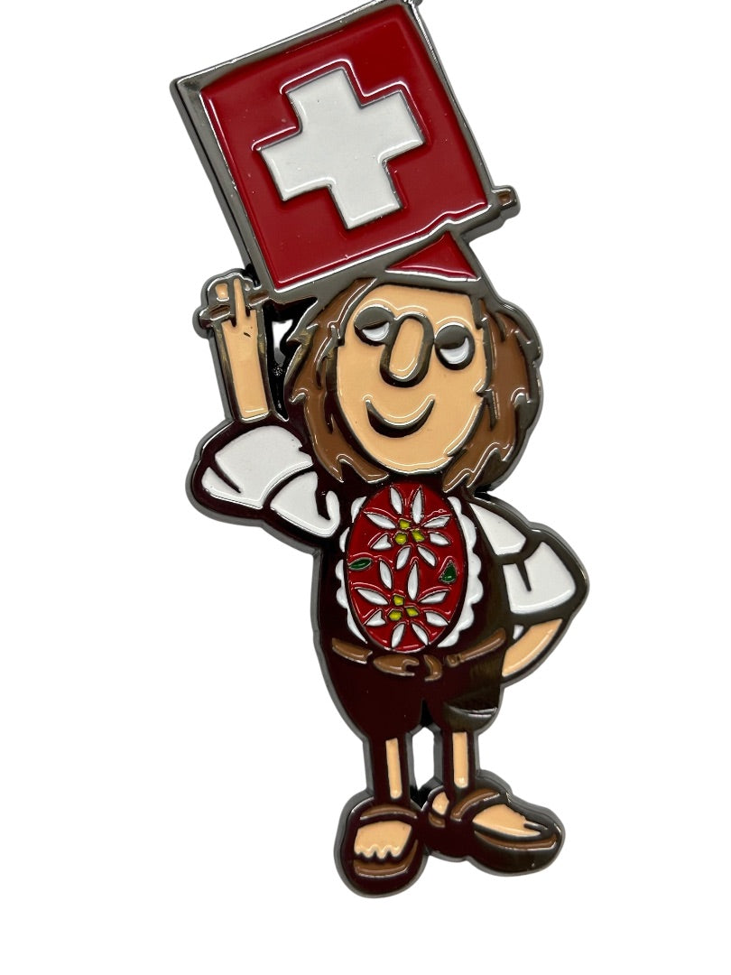 Swiss Casagrande Souvenir Keychain Keyring 3.75"