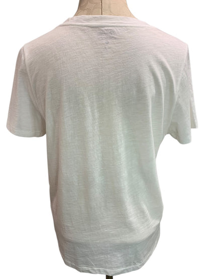 Medium Madewell Womens V-Neck Tshirt White Organic Cotton Blend