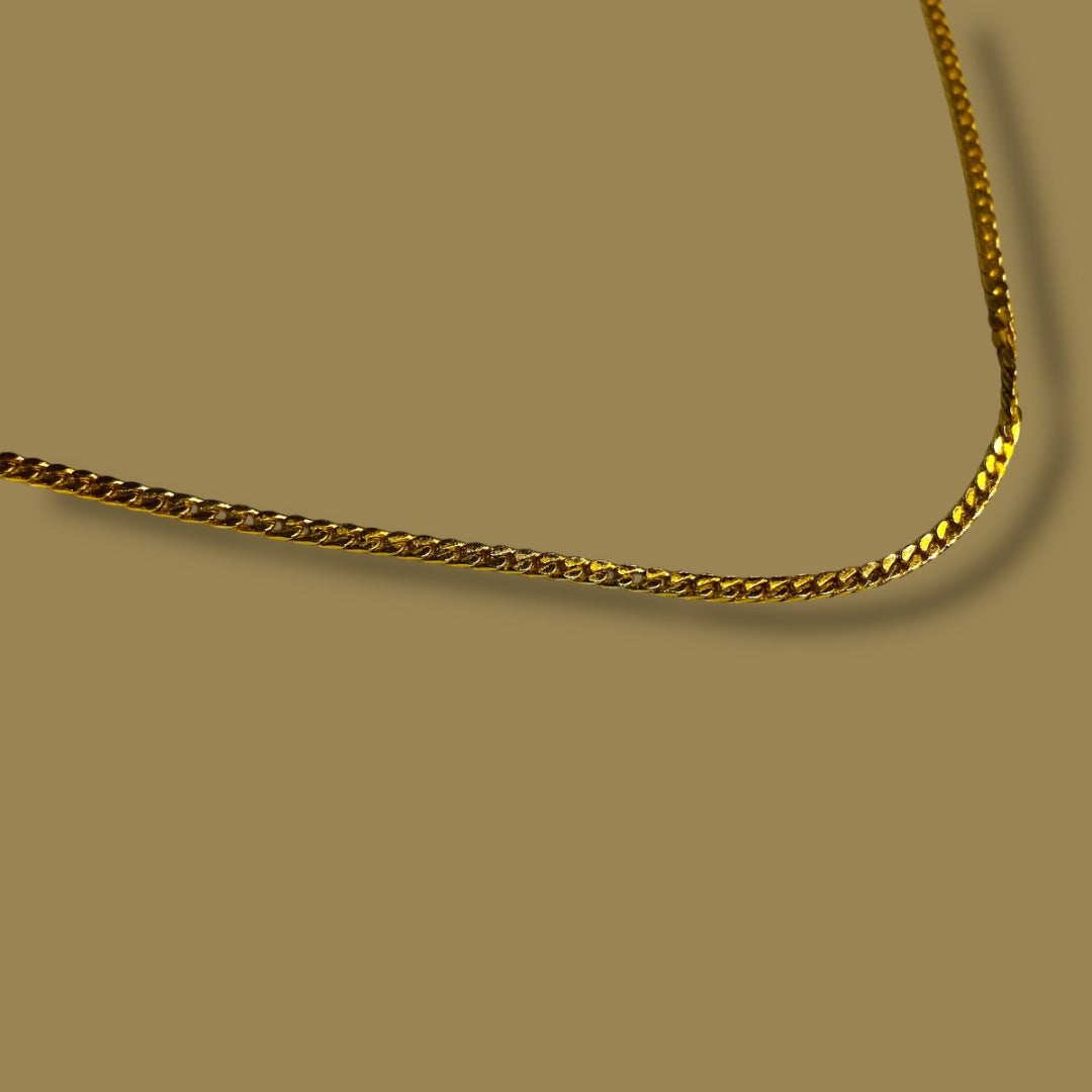 Goldtone Chain Necklace 18 Inch Spring Clasp