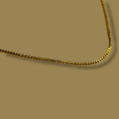 Goldtone Chain Necklace 18 Inch Spring Clasp