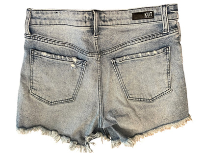 Size 4 KUT From the Kloth Distressed Denim Jean Shorts Womens
