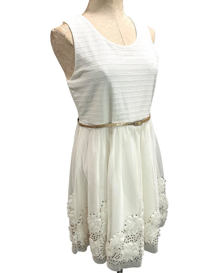 Size 20.5 Knit Works Girls Dressy Jacket and Dress  White Gold