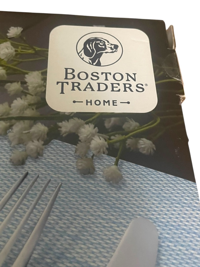 Boston Traders Home 8 Pack Placemats 12" x 18" Blue NIB