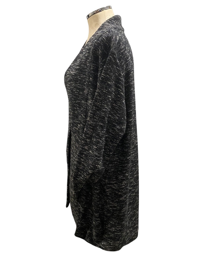 1X Eileen Fisher Woman Tweedy Knit Jacket Cardigan Pockets Tunic Length