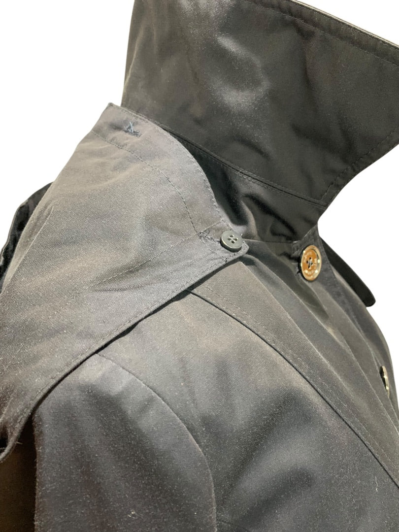 XS Michael Kors Womens Navy Blue Trench Coat with Removable Lining