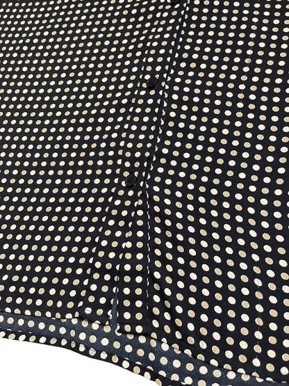 Size 16 Jones New York Womens Button Up Polka Dot Sleeveless Blouse Shirt