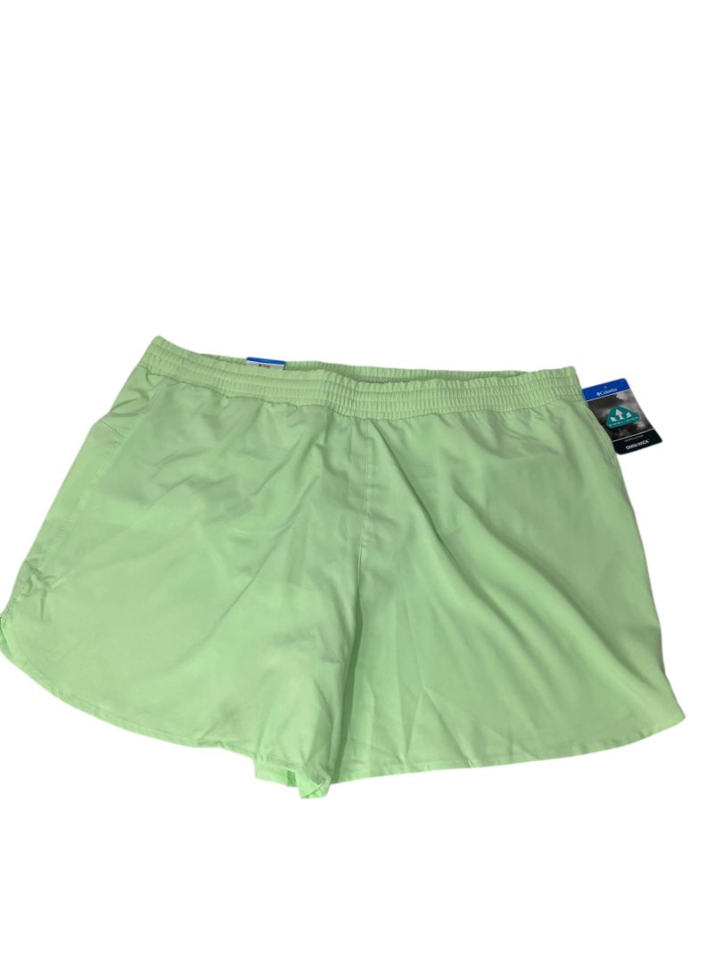 1X Columbia Womens Hike Short Green New Omni-Wick Pull On Lined