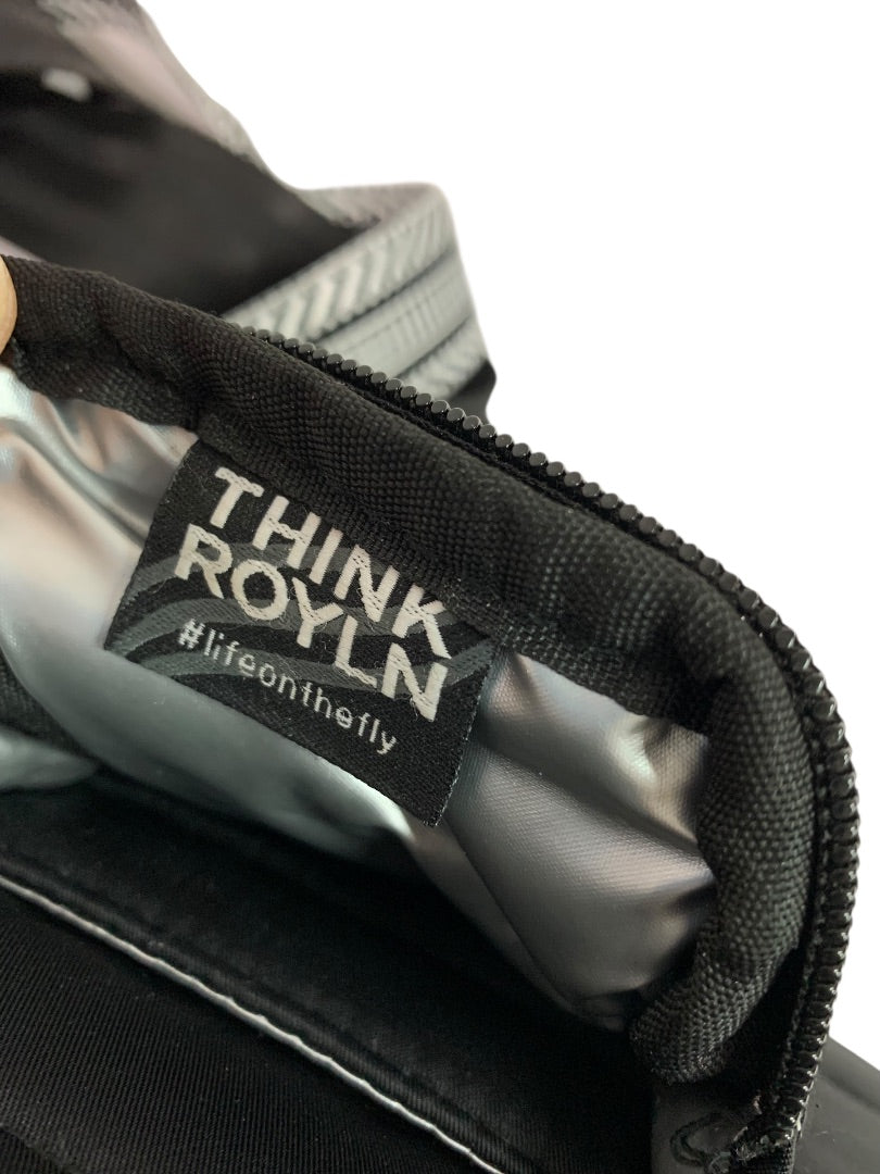 Think Rolyn Black Puffer Bag Crossbody Interchangeable Straps