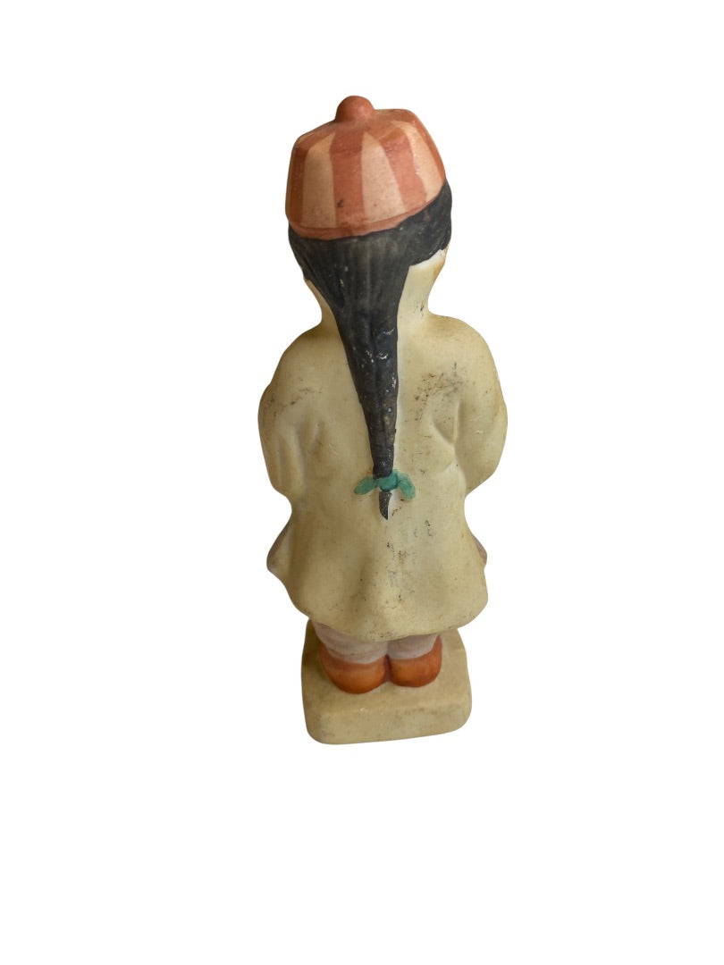 Vintage Japan Porcelain Figurine Man 4.25"