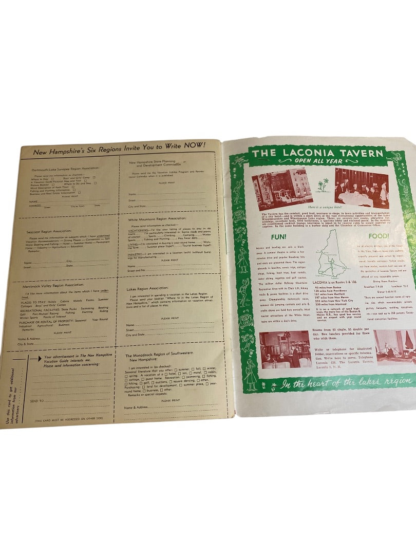 1955 New Hampshire Vacation Guide Magazine Jubilee Year Edition