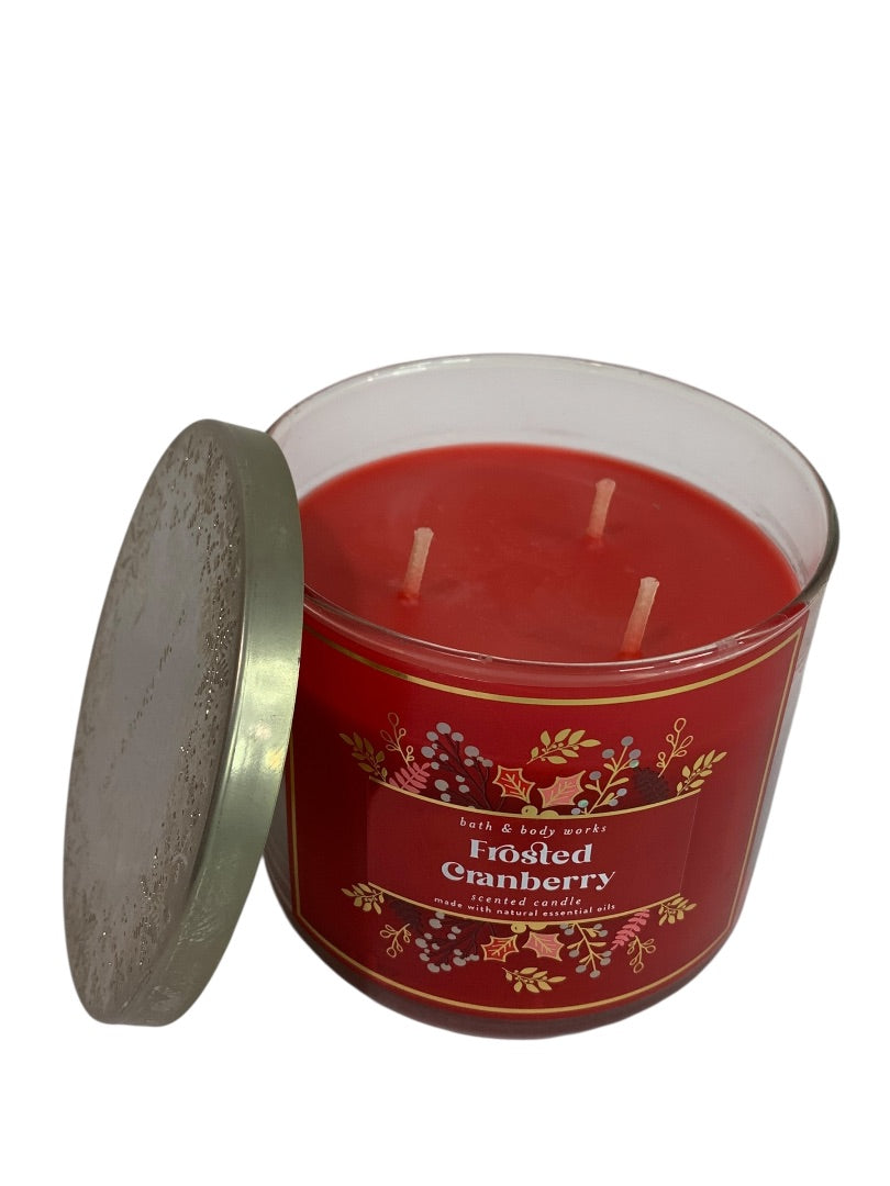 Bath & Body Works Jar Candle Frosted Cranberry 14.5 oz Scented Candle