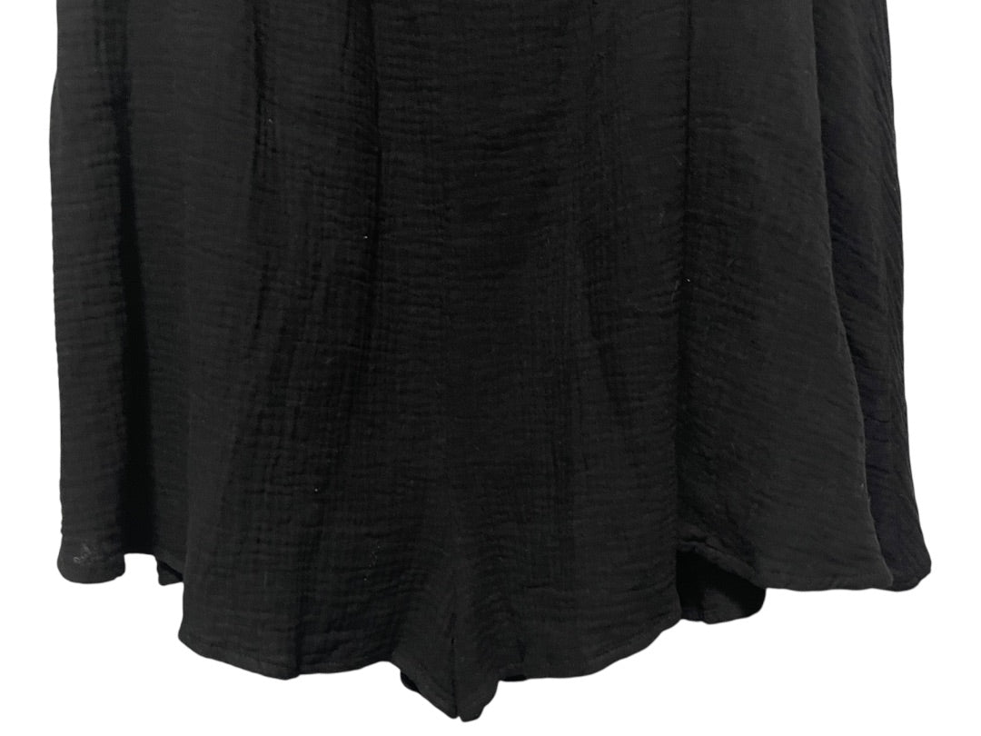 Size 12 Princess Polly 100% Cotton Lorna Romper Black New Off Shoulder