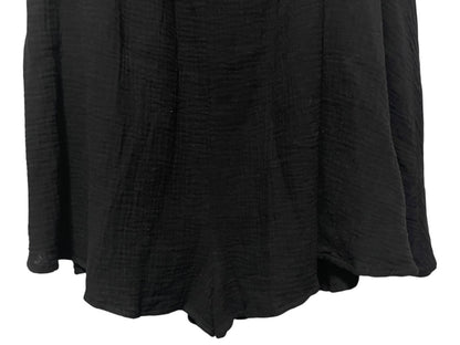 Size 12 Princess Polly 100% Cotton Lorna Romper Black New Off Shoulder