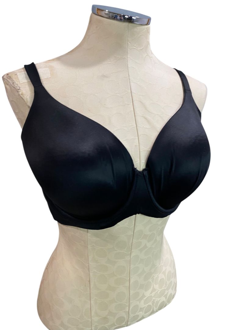 XL Warners Black Tshirt Bra All You Need Underwire Padded RA1051C Easy Size