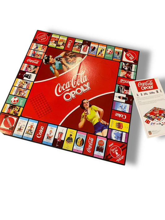 Masterpieces Coca-Cola Opoly Game Replacement Board and Instructions New