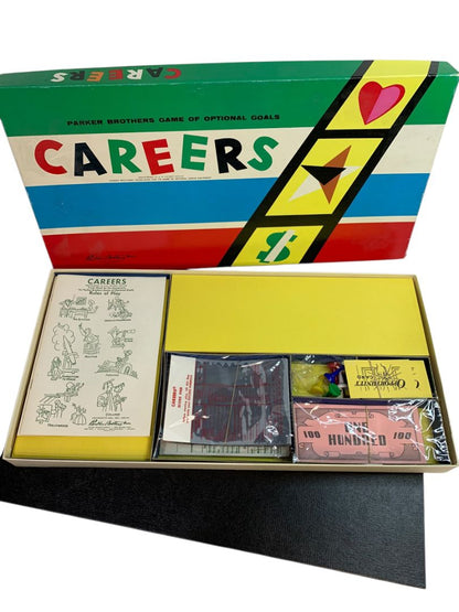 Vintage Careers Parker Brothers Board Game of Optional Goals