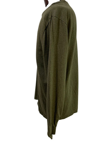 Large Polo Ralph Lauren Classic Fit Olive Green Long Sleeve Tshirt Mens