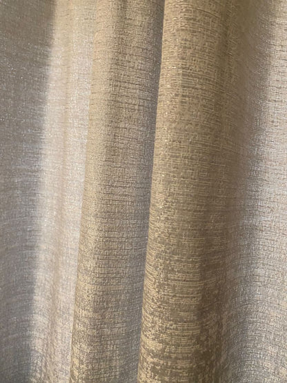 Set of 3 Studio 9 Curtain Panels Taupe Silver 96"l x 36"w