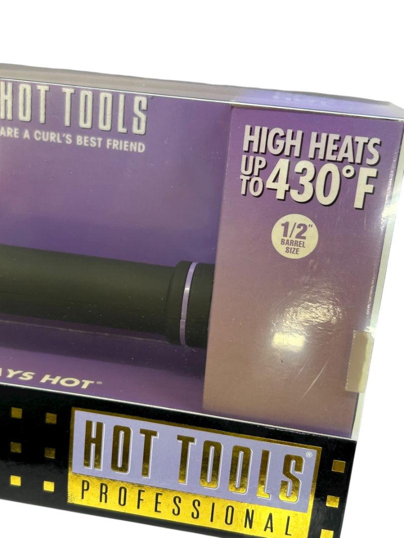 Hot Tools Professional Hair Curling Iron 1/2" 1103 Spring Gold Salon Beauty New