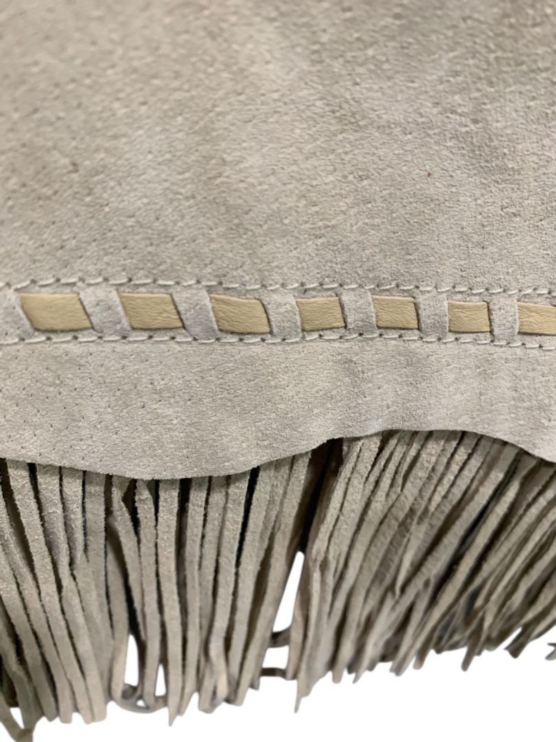 Size 3XL Cripple Creek Fringed Suede Miniskirt Tan New Western