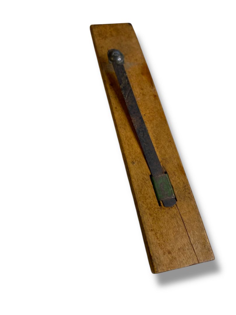 Antique Tin Lead Wooden Noisemakers 5.9" Working Primitive Style