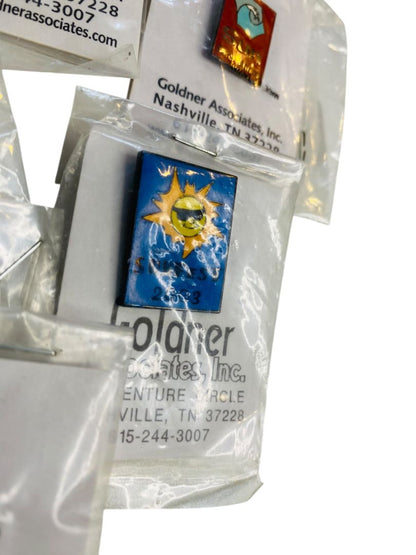 Lot of 6 Lapel Pins Sun Fest Wing Assorted Years New Goldner Associates