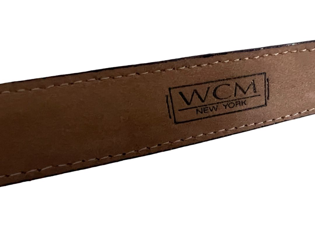 Small WCM New York Croc Italian Calfskin Women's Belt USA