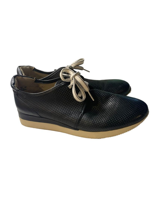 Size 9 Naturalizer Women's Black Leather Jaque Contour Shoe Sneaker