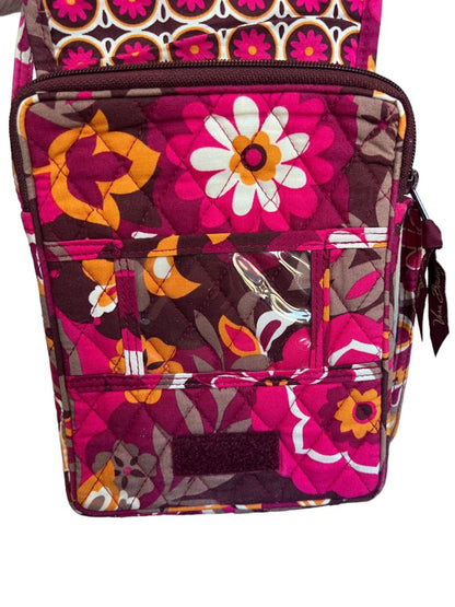 Vera Bradley Mini Hipster Crossbody Bag Carnaby Pattern Purse Floral Pink