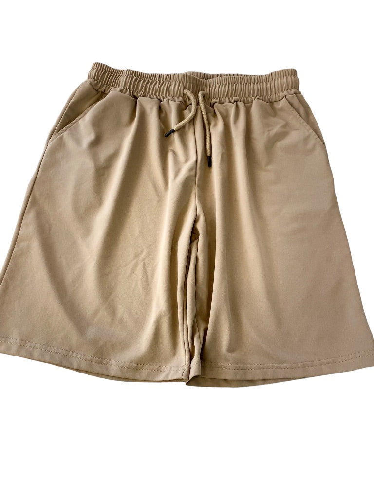 XL Unbranded Men's Brown Pull On Athletic Shorts Pockets Elastic Drawstring