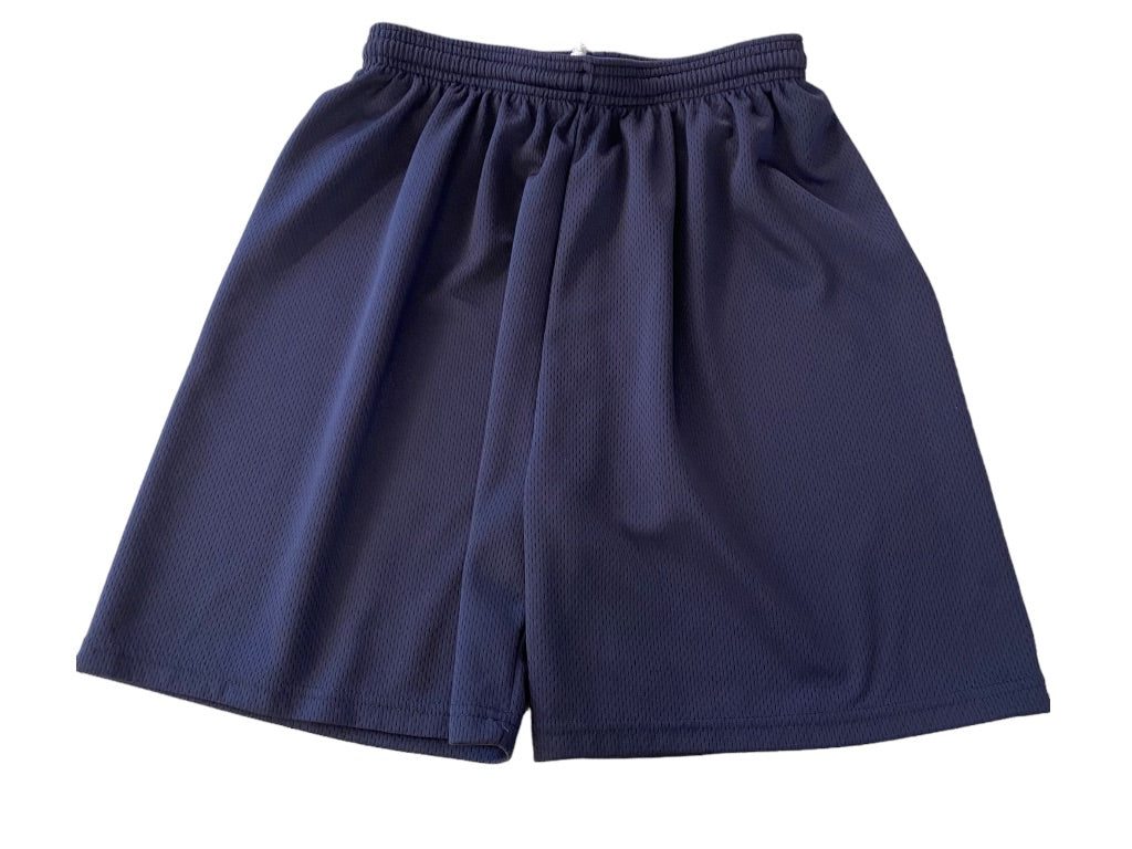 Small Flynn O'Hara Men's Navy Blue Athletic Shorts Pull On Elastic Drawstring