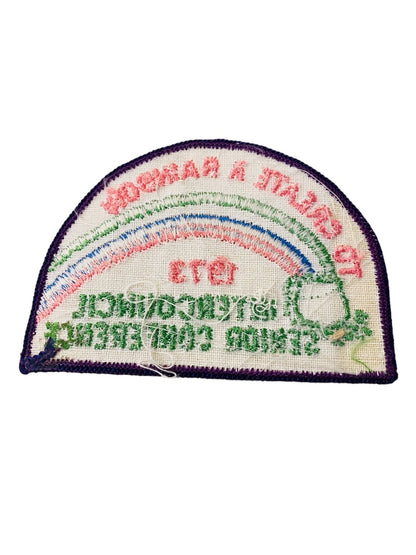 Girl Scout Patch Vintage 1973 Intercouncil Senior Conference "To Create a Rainbow"