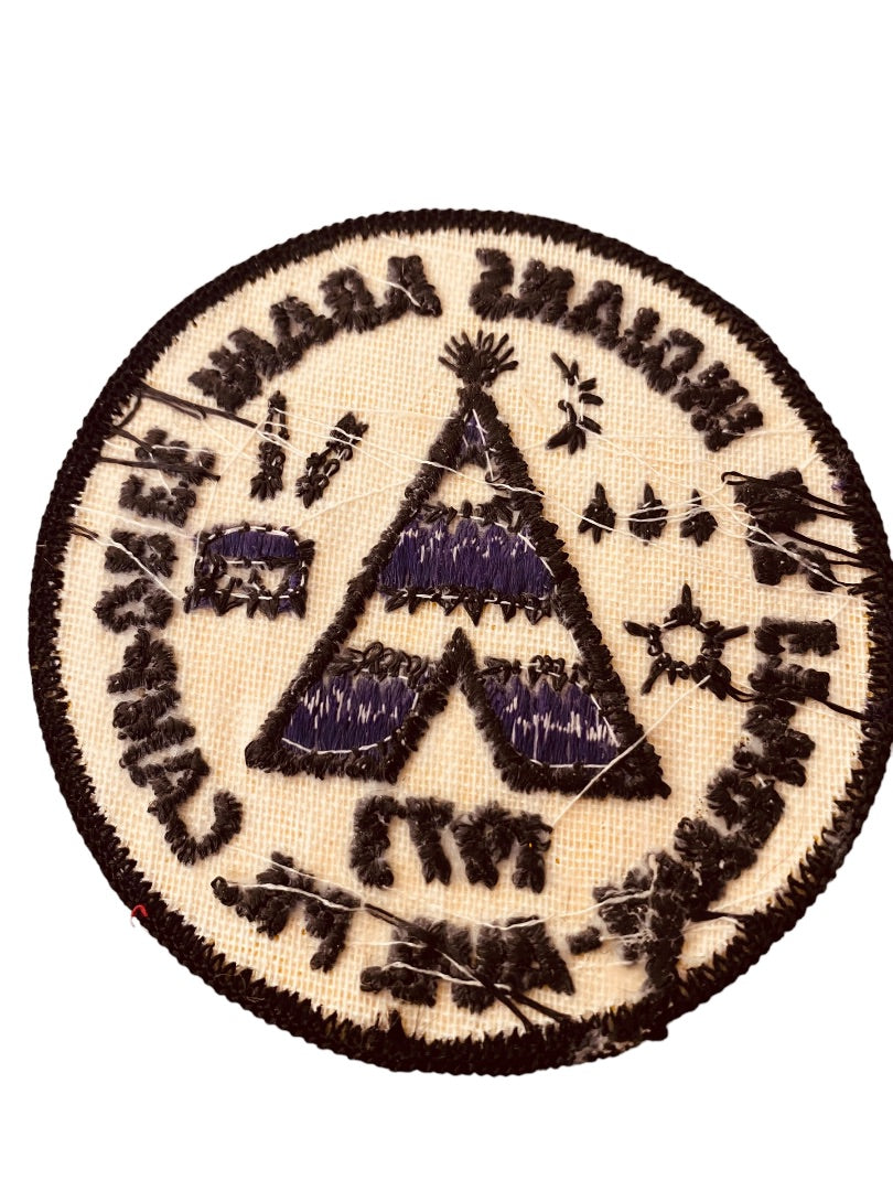 Girl Scout Patch Vintage 1973 Mt. Ephraim Aud Pk Camporee Indians ADAHI 3.2"