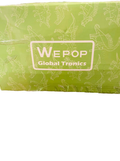 WePop 20 in Dino Pillow Blue New in Box 100% Cotton