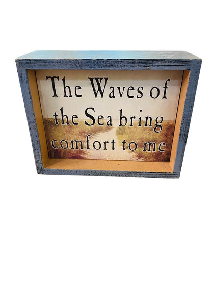 Tabletop Plaque Dual Sided Beachy "Welccome to the Beach" 5 x 4"