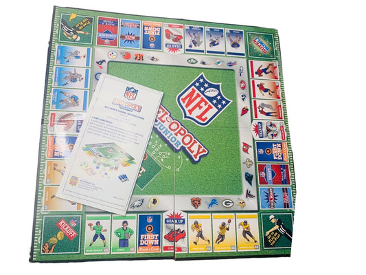 NFL Opoly Junior Game Board and Instructions Replacement Part Crafts Masterpieces