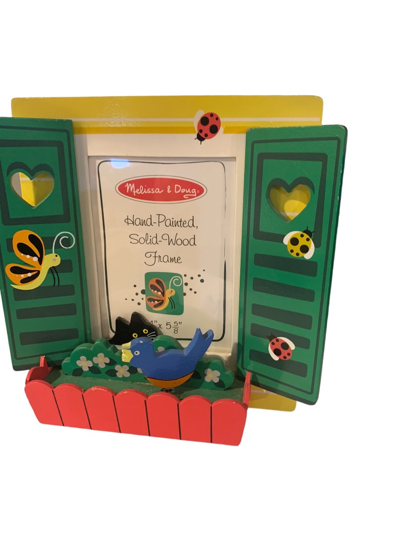 Melissa & Doug Hand-Painted Solid Wood Tabletop Frame Dimensional