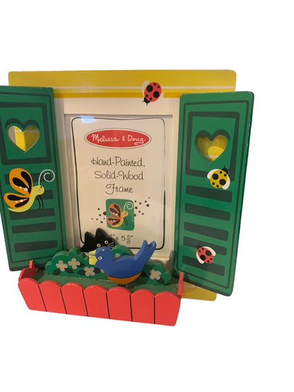 Melissa & Doug Hand-Painted Solid Wood Tabletop Frame Dimensional