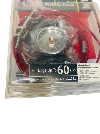 Boss Pet 25166 Pickup Truck Dog Tie Out, For Dogs up to 60 Lbs