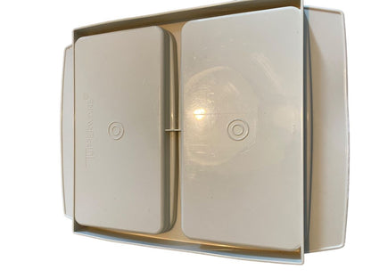 Vintage Tupperware 4 Piece Deviled Egg Carrier Keeper Tray Almond #723-4