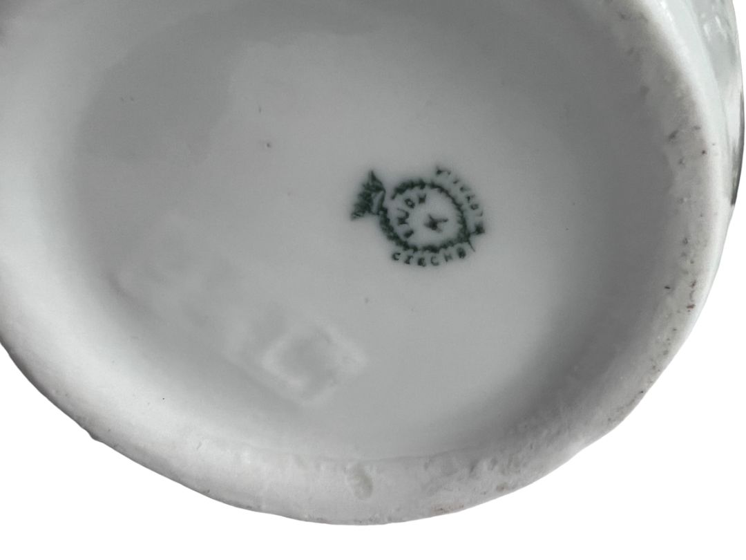 Vintage Czech Union K Lusterware Art Deco 5.25" Tall Pitcher