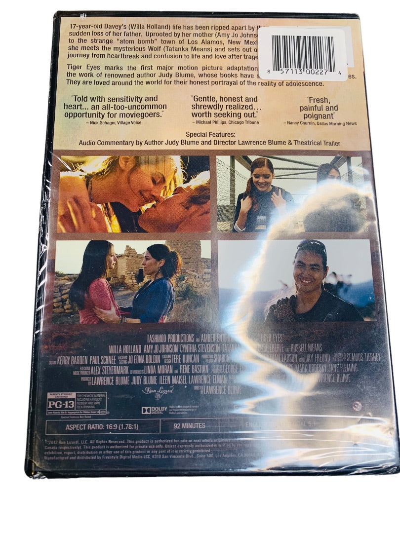 Tiger Eyes Sealed DVD Movie PG-13 New Sealed Based on Bestseller Judy Blume