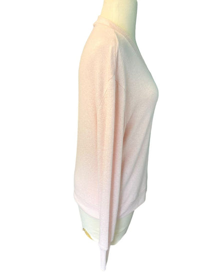 Size Small J Crew Light Pink Wrap Style Sweater Long Sleeve Slub