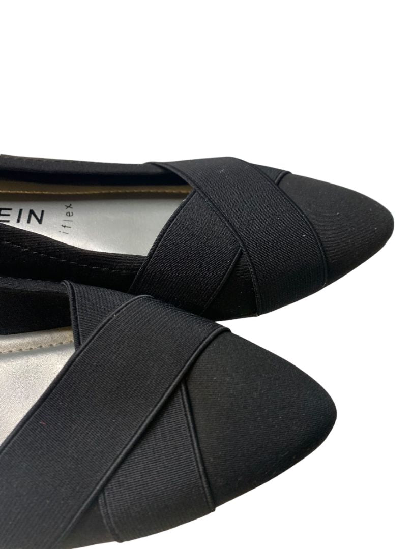 7.5M Anne Klein Oalise Ballet Womens Black Flats Dress Shoes