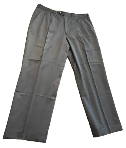 Size 40R JB Britches  Nordsrom Mens Cuffed Pleated Winston Dress Pants Worsted Wool Mid Gray Italy