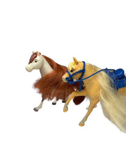 Set of 2 Play Toy Horses Saddles 6.5" Figurines 2018 Just Play