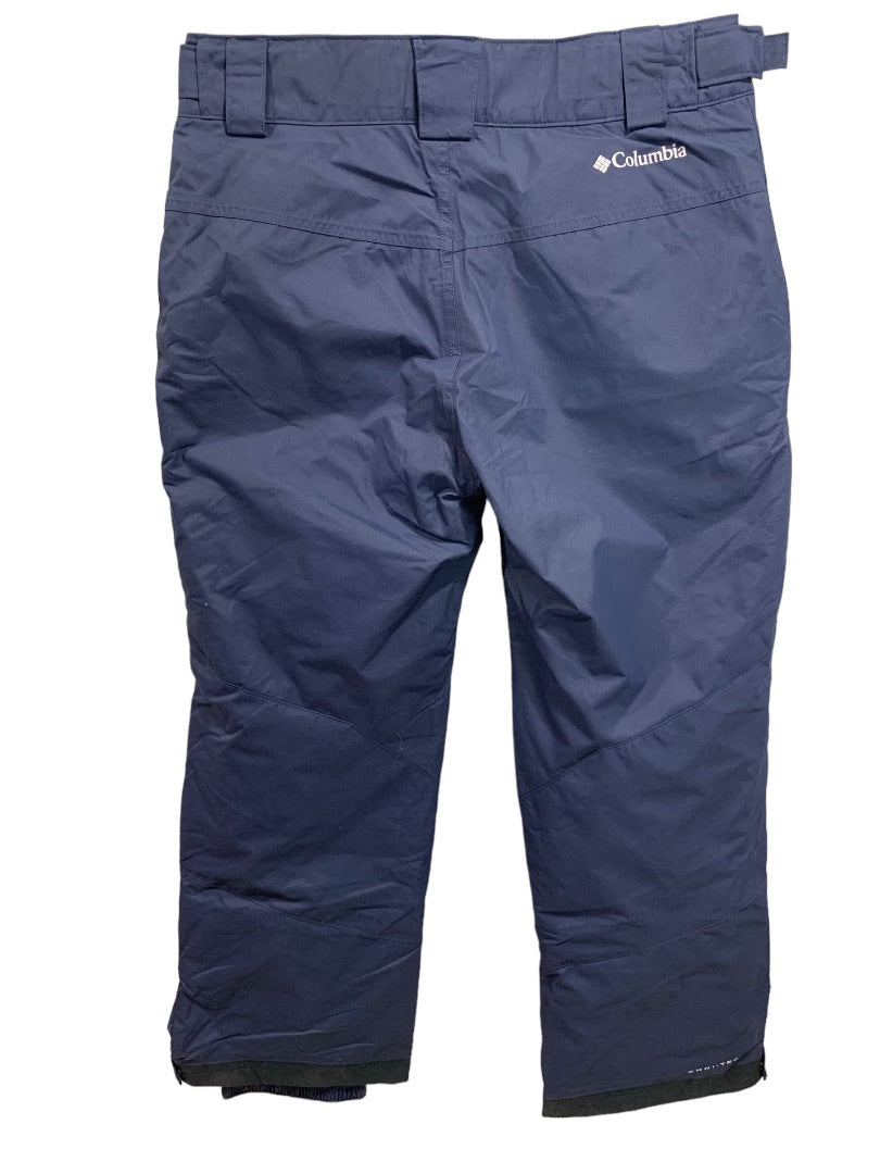 Medium Columbia Mens New Arctic Trip Omni-Heat Snow Pant Navy Blue