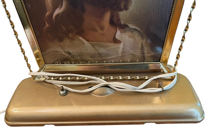 Midcentury Jesus Lithograph Light Plak-Lite Hobby Hill Chicago Muscial 1950s